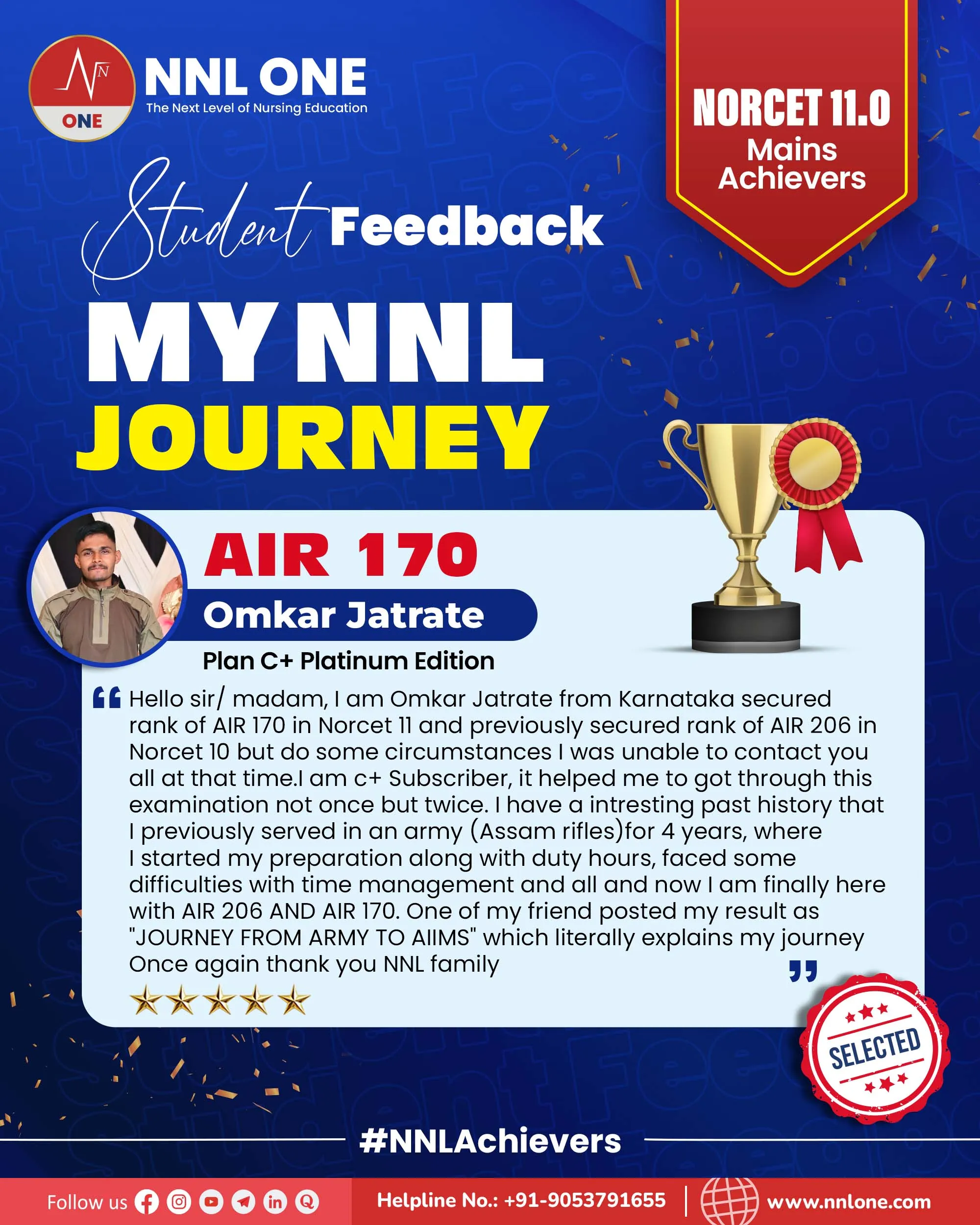 Student feedback AIR 170