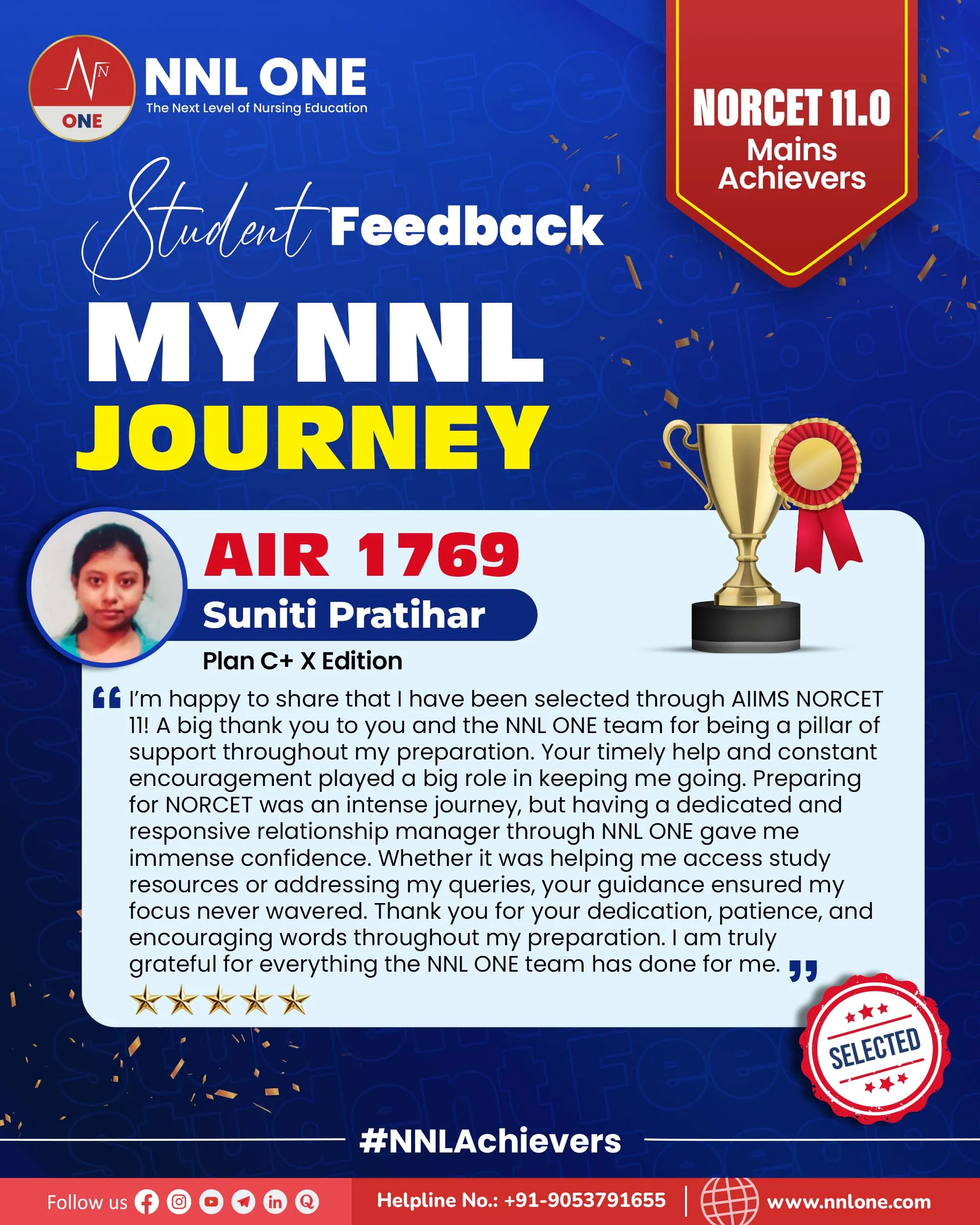 Student feedback AIR 1769