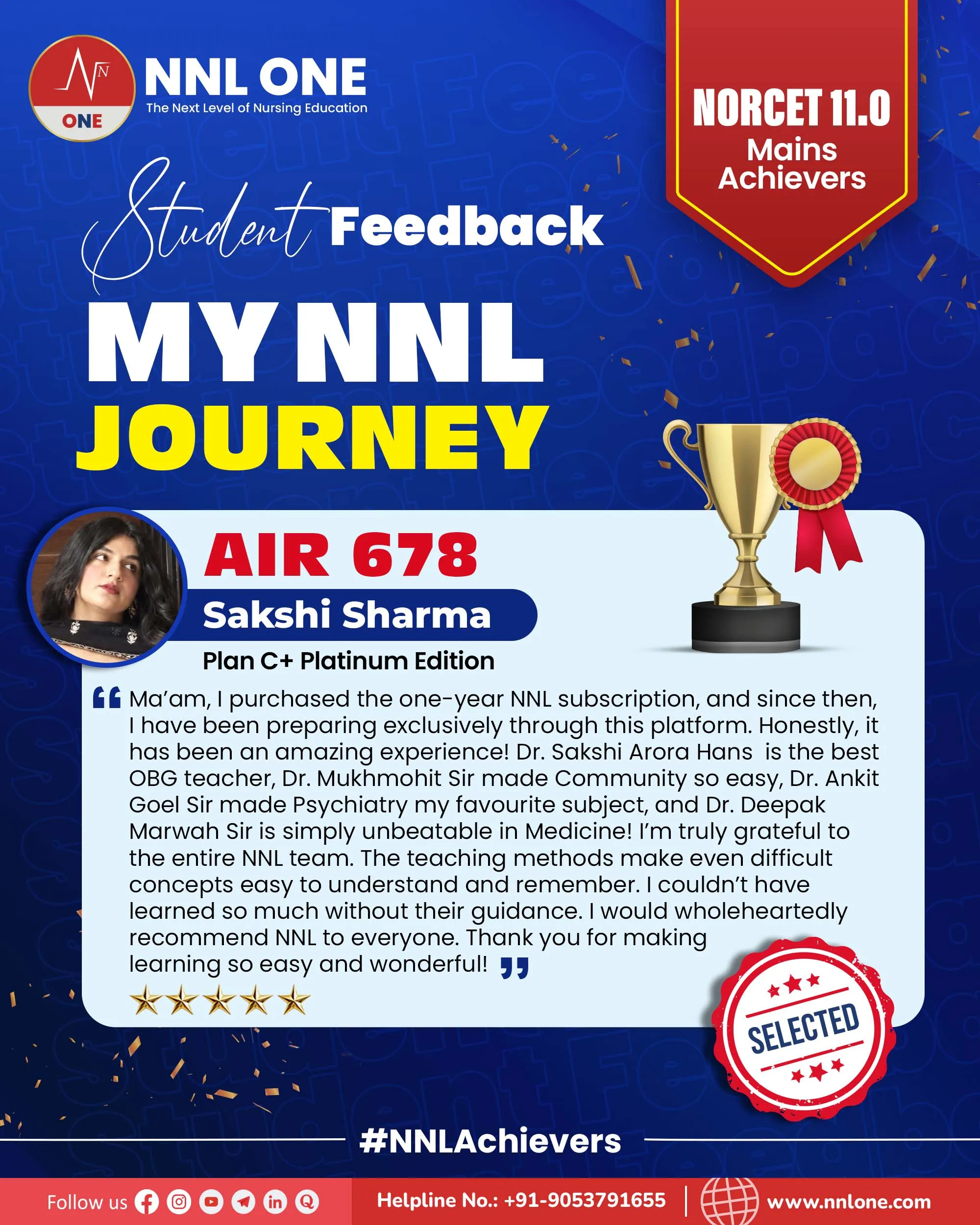 Student feedback AIR 678