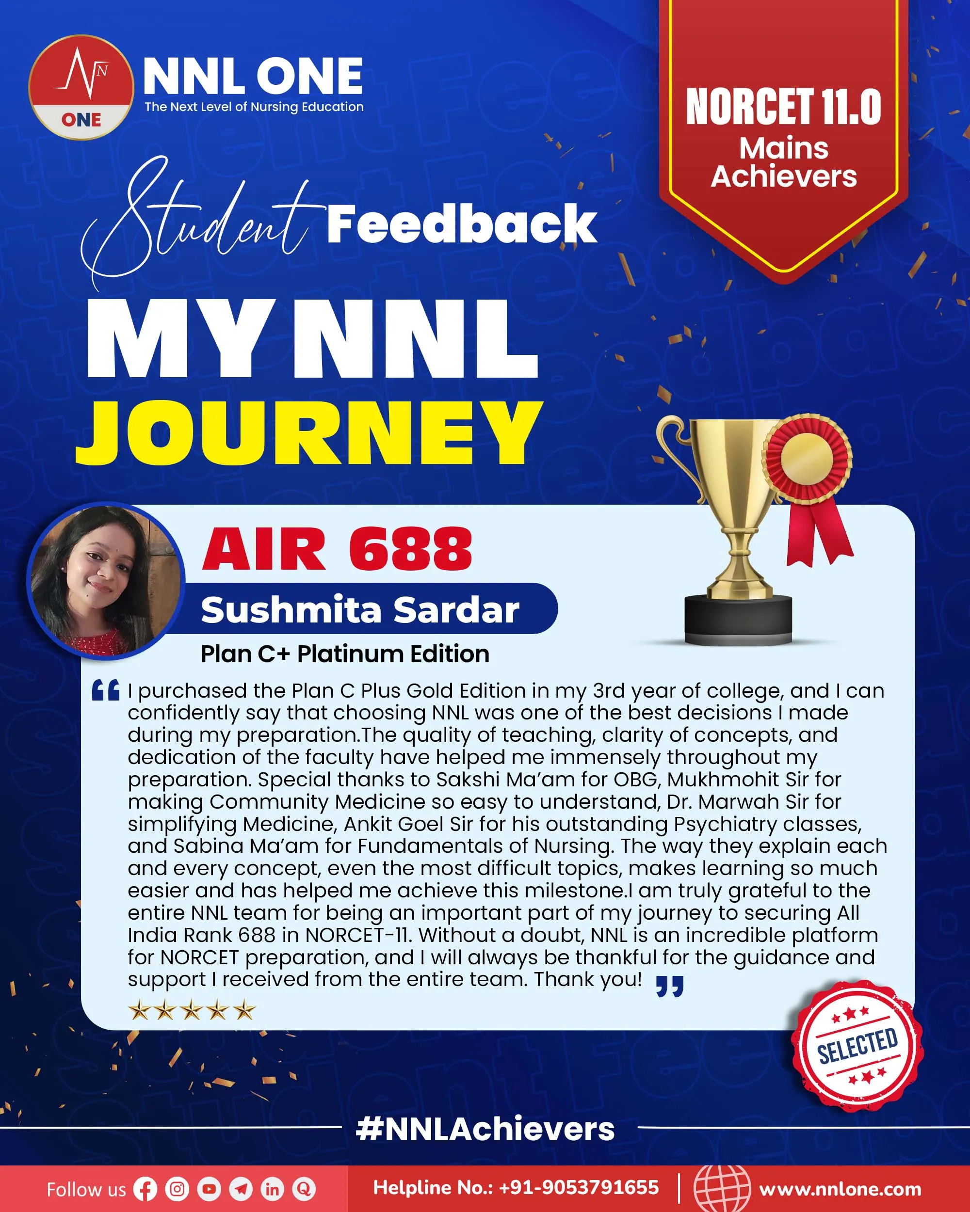Student feedback AIR 688