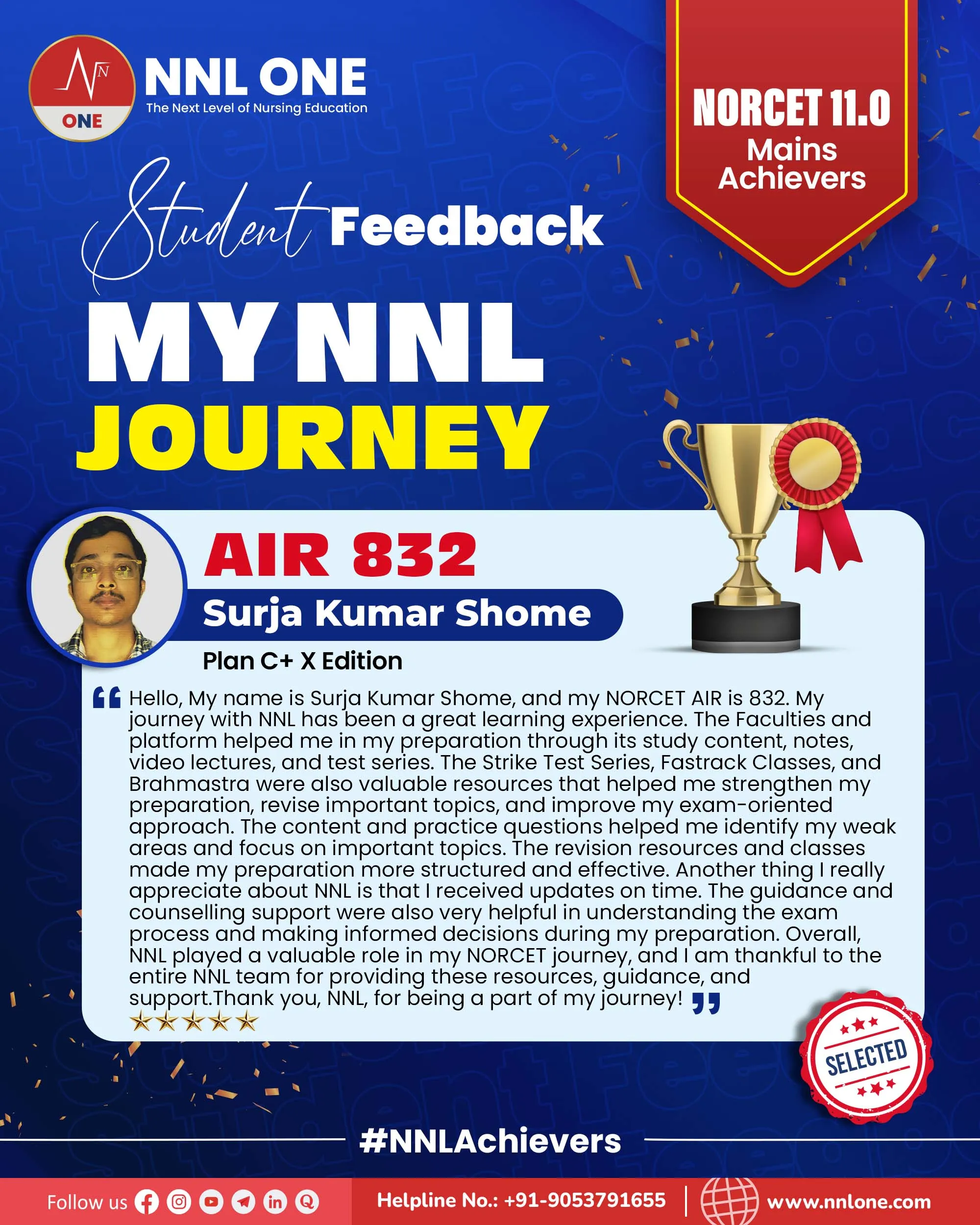 Student feedback AIR 832